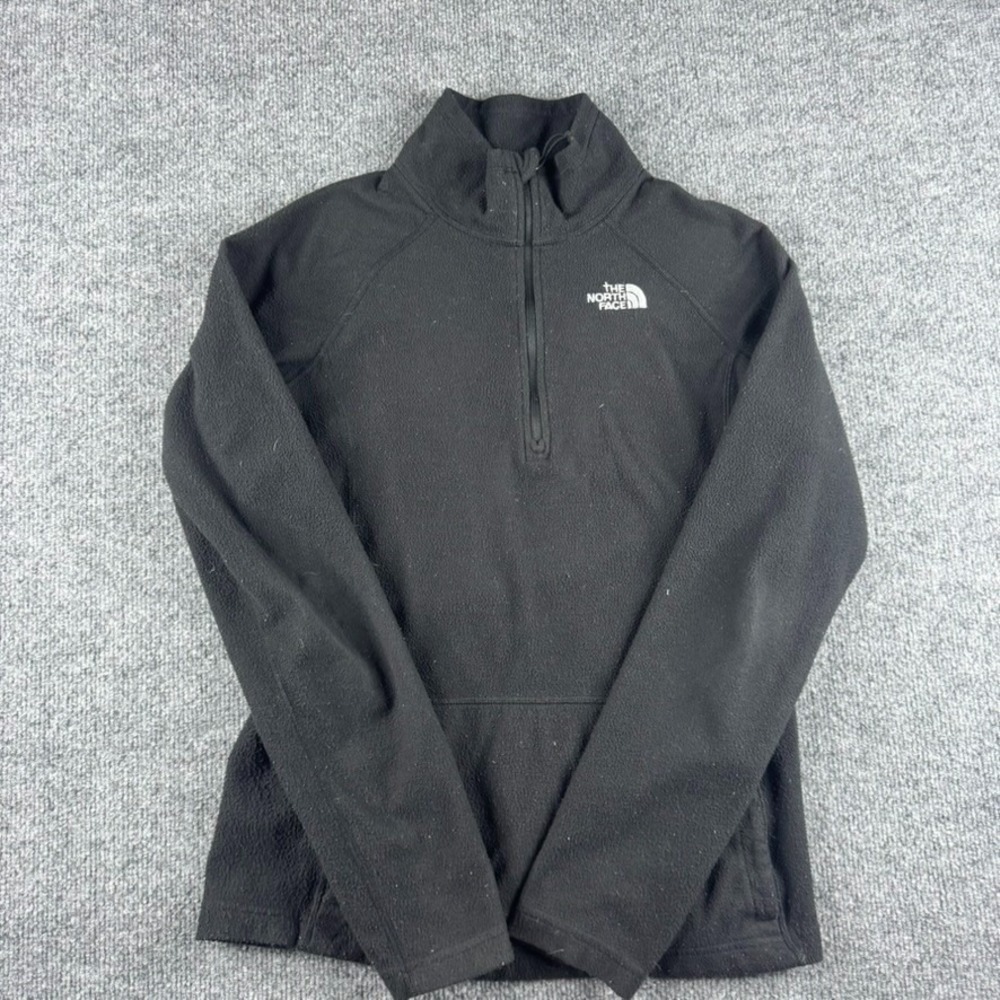 The North Face Jacket Womens S Black Pullover Full Zip Fleece Outdoors Hiking